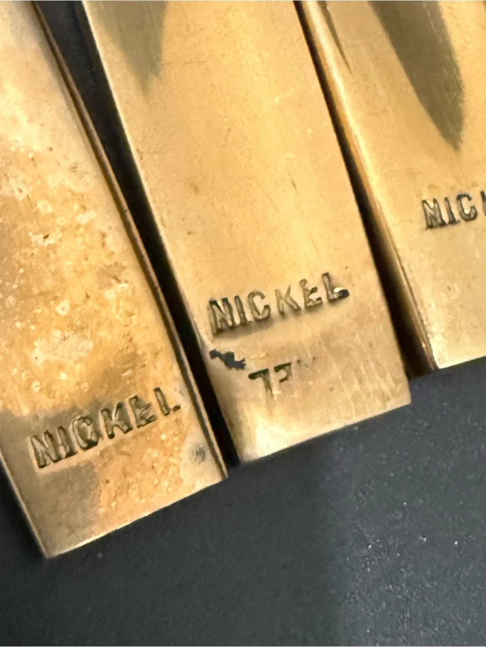 13pcs Vintage NICKEL Brass Thailand Siam Knives